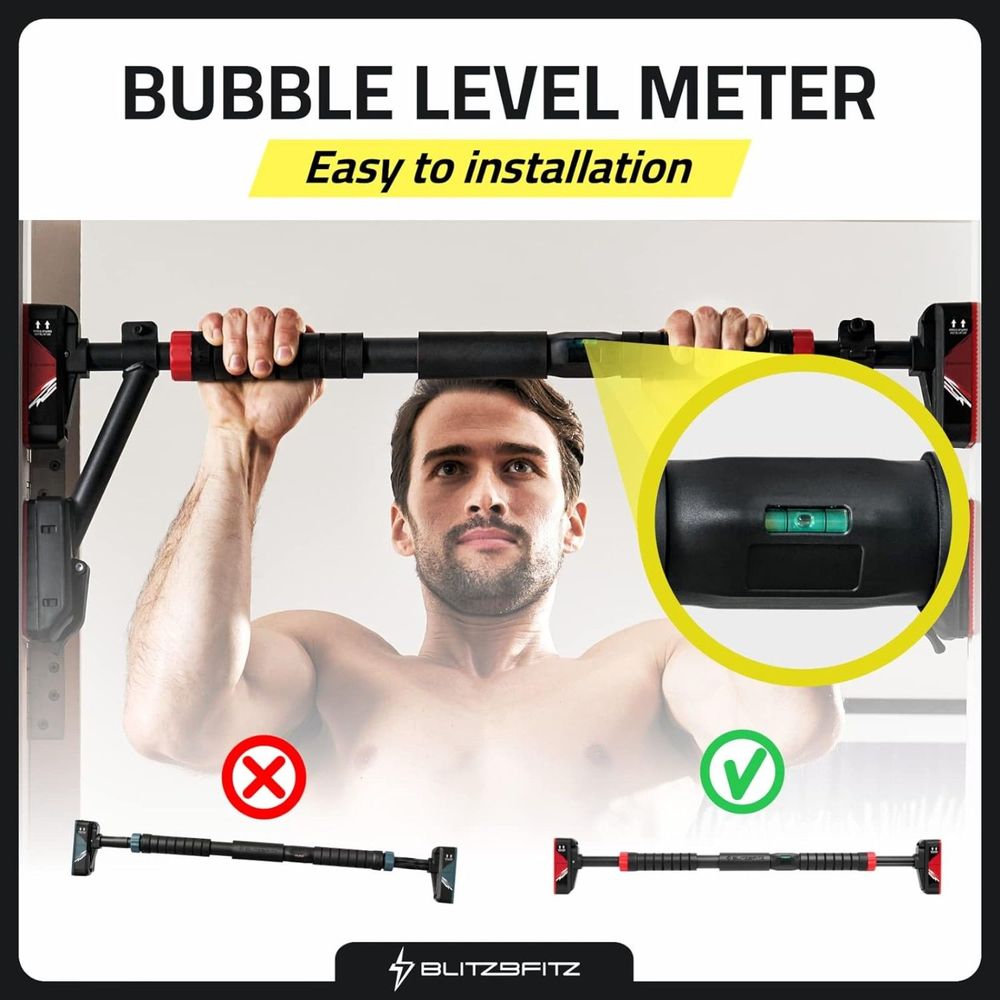 BLITZBFITZ Doorframe 880LBS Max Capacity Pull Up Bar for Door 30.9”-38.6’’